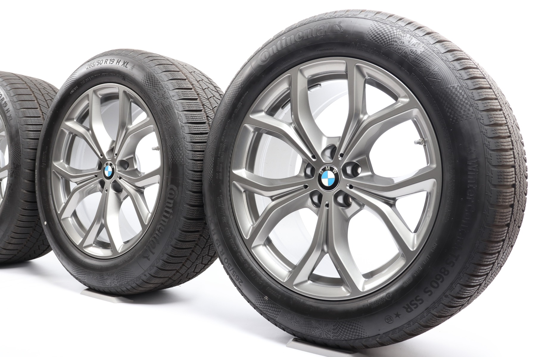 BMW Winterkompletträder X5 G05 X6 G06 19 Zoll Styling 735 V-Speiche Continental WinterContact TS 860