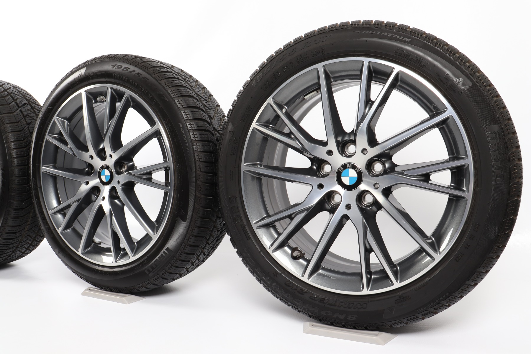 BMW Winterkompletträder 1er F40 2er F44 17 Zoll Styling 489 Y-Speiche Pirelli Snowcontrol Serie 3 Winter 210