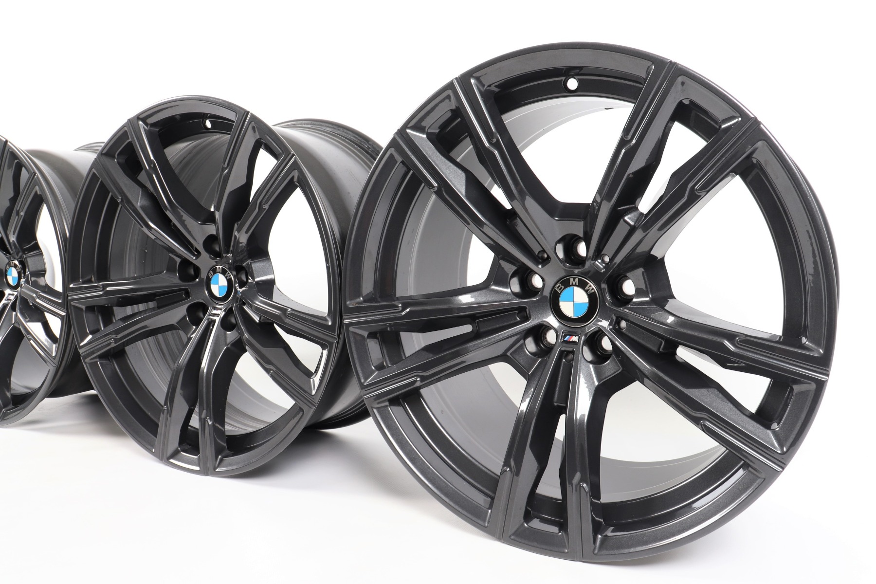 4x BMW Alufelgen M8 F91 F92 F93 19 Zoll Styling 812M M Doppelspeiche
