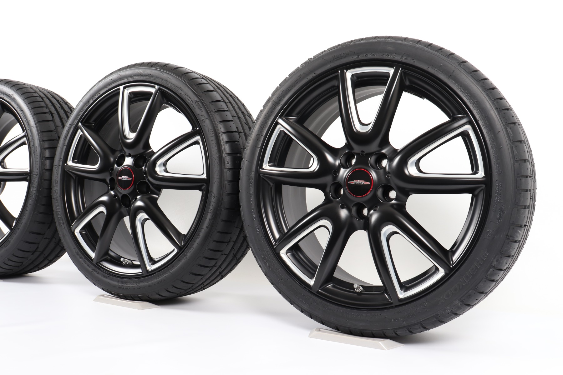 MINI Sommerkompletträder F56 F55 F57 18 Zoll Styling JCW Double Spoke 534 Goodyear Eagle F1 Asymmetric 3