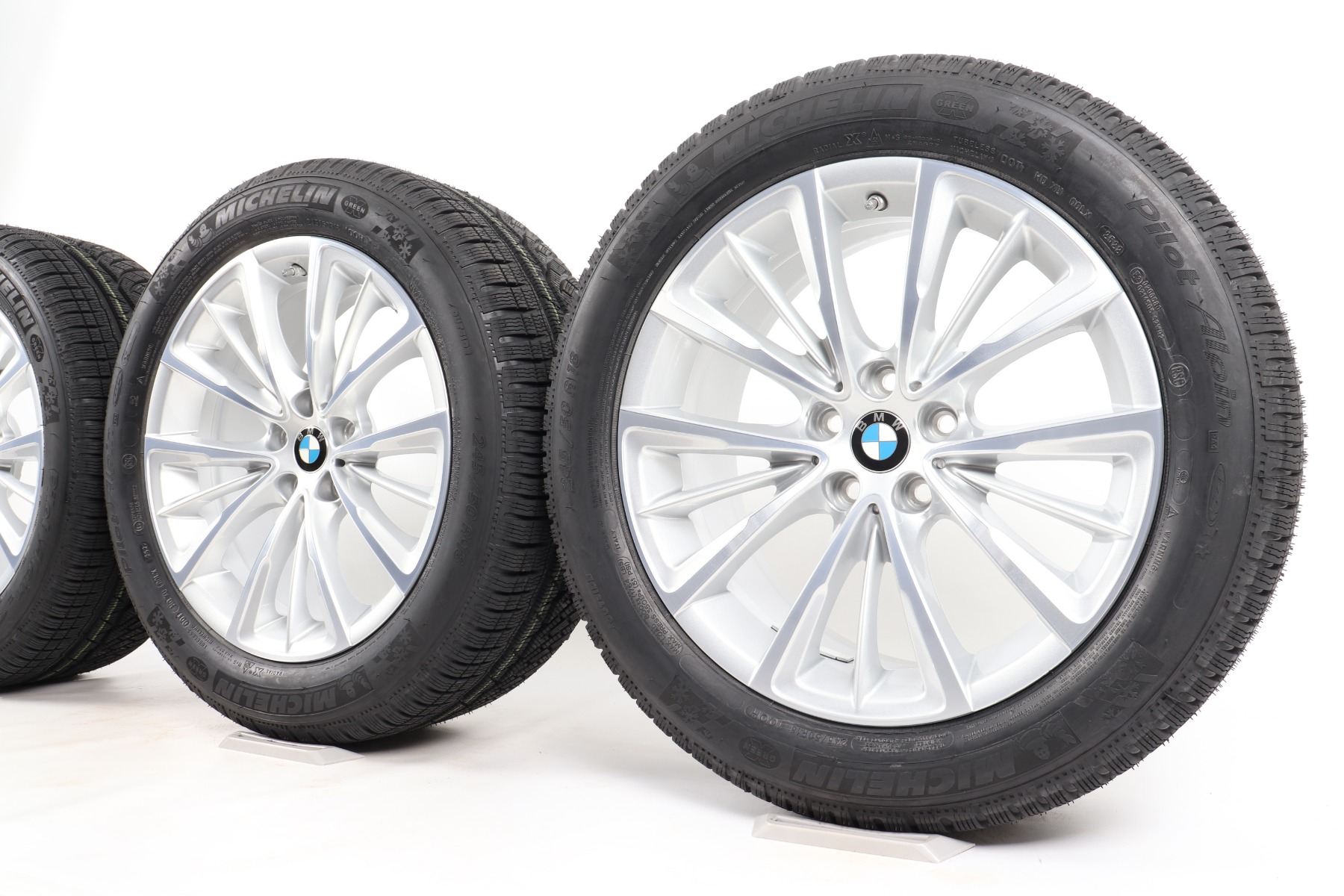 BMW Winterkompletträder 6er G32 7er G11 G12 18 Zoll Styling 643 W-Speiche Michelin Pilot Alpin PA4