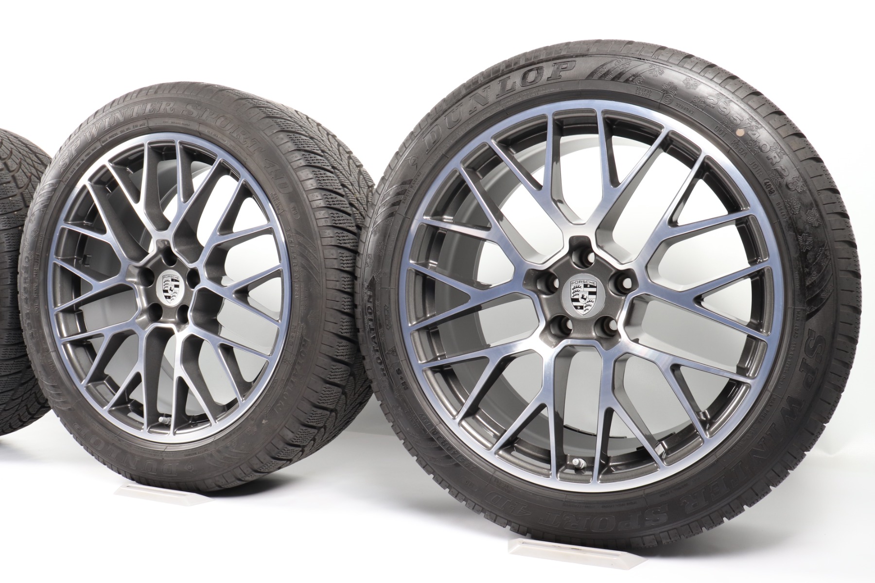 Porsche Winterkompletträder Macan I + II 20 Zoll "RS Spyder Design" Dunlop SP Winter Sport 4D