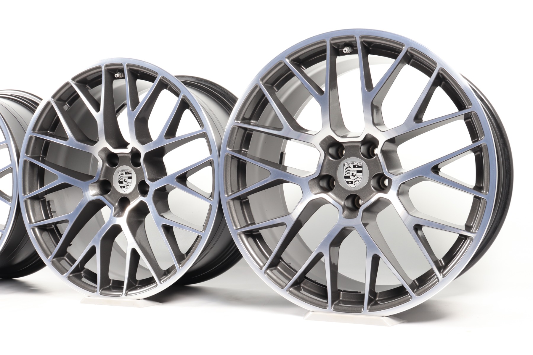 4x Porsche Alufelgen Macan I + II 20 Zoll "RS Spyder Design"