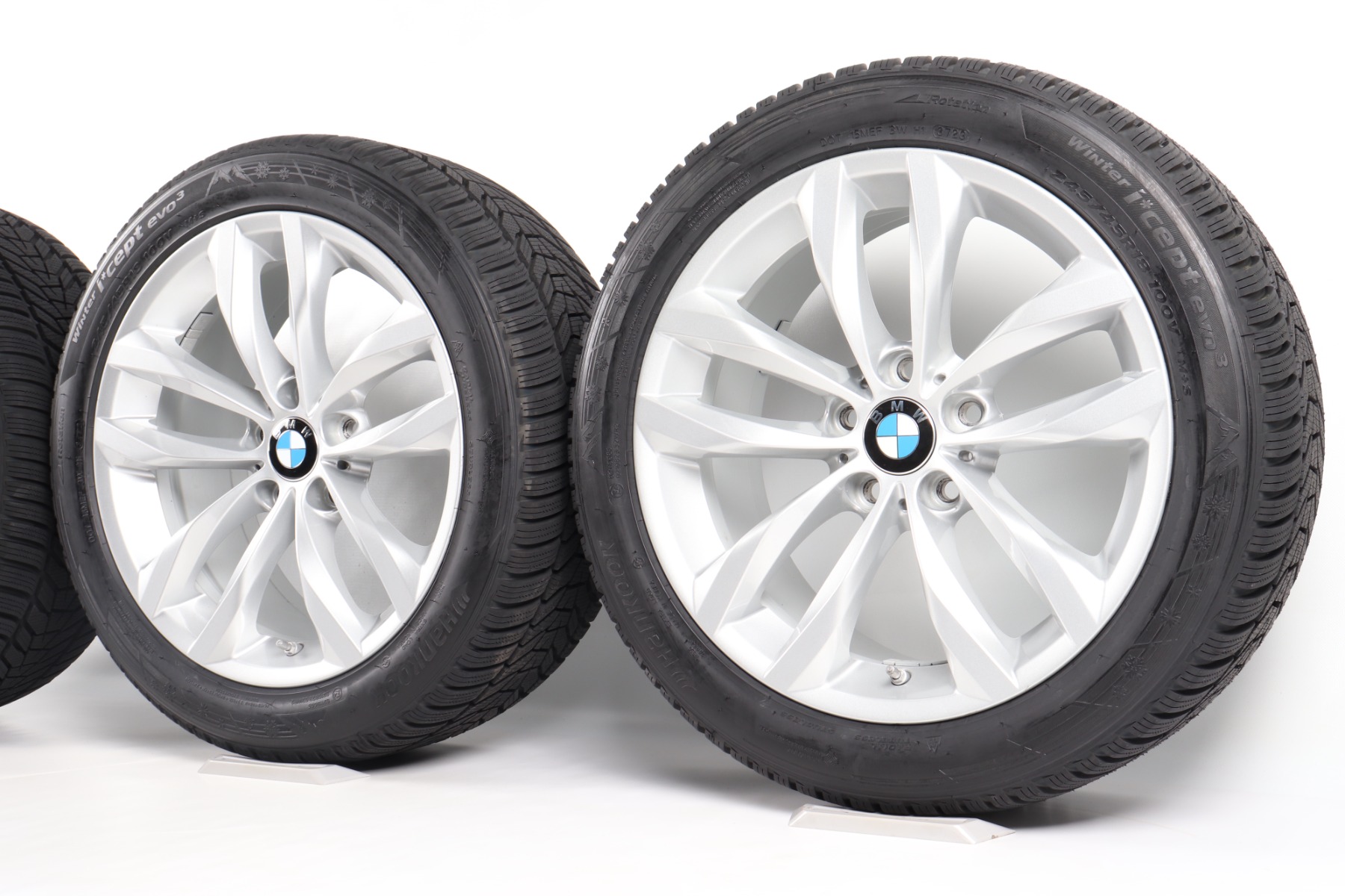 BMW Winterkompletträder 5er F10 F11 6er F06 F12 F13 18 Zoll Styling 609 Doppelspeiche Dunlop Winter