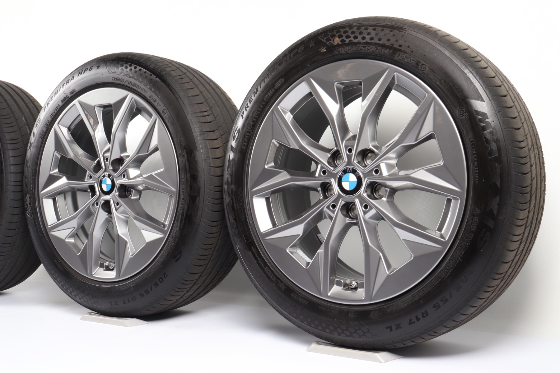 BMW Sommerkompletträder 2er F74 1er F70 17 Zoll Styling 971 Y-Speiche Goodyear Eagle F1 Asymmetric 6