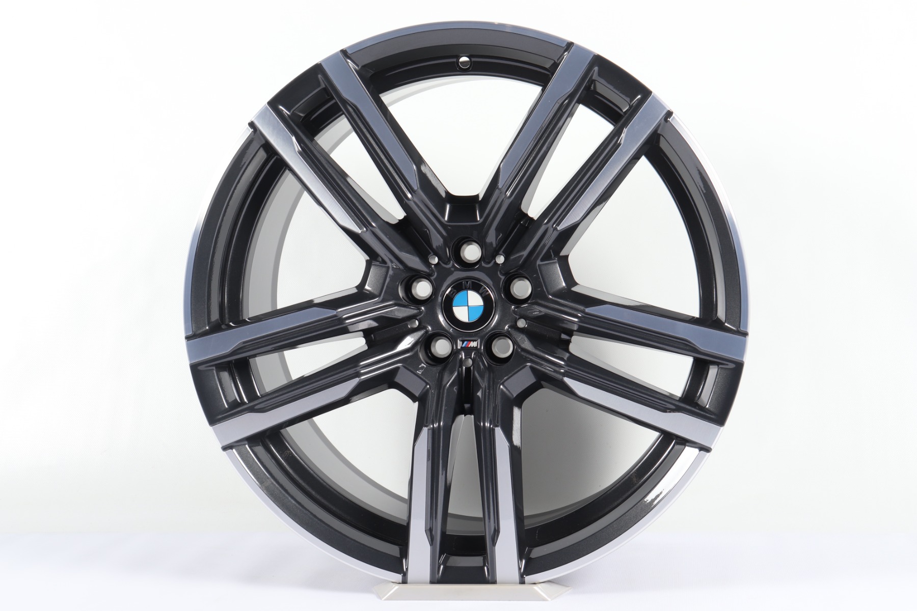 1x Hinterachse BMW Alufelge X5M F95 X6M F96 21 Zoll Styling 808 M Doppelspeiche