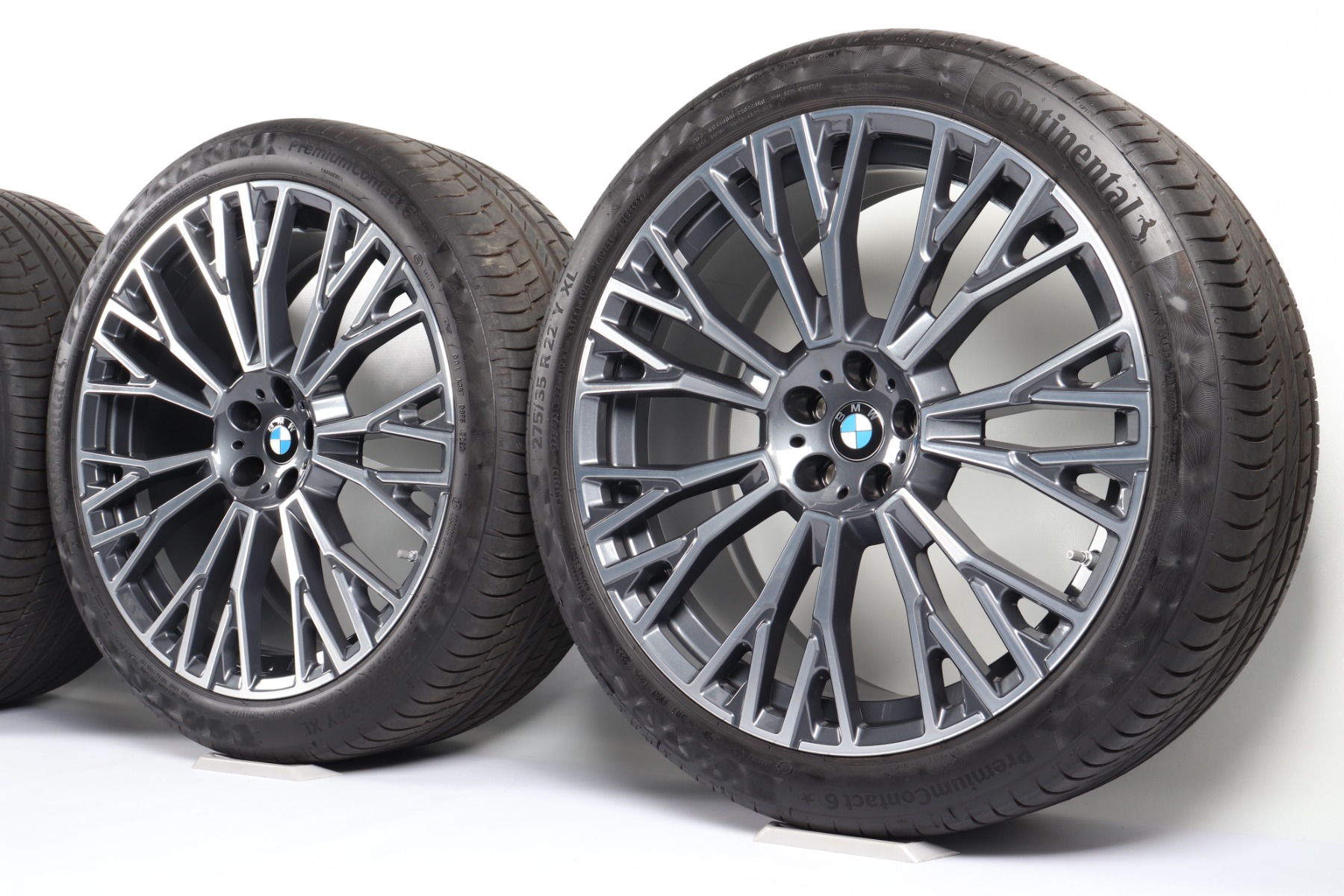 BMW Sommerkompletträder X5 G05 X6 G06 22 Zoll Styling 745i Y-Speiche Continental PremiumContact 6