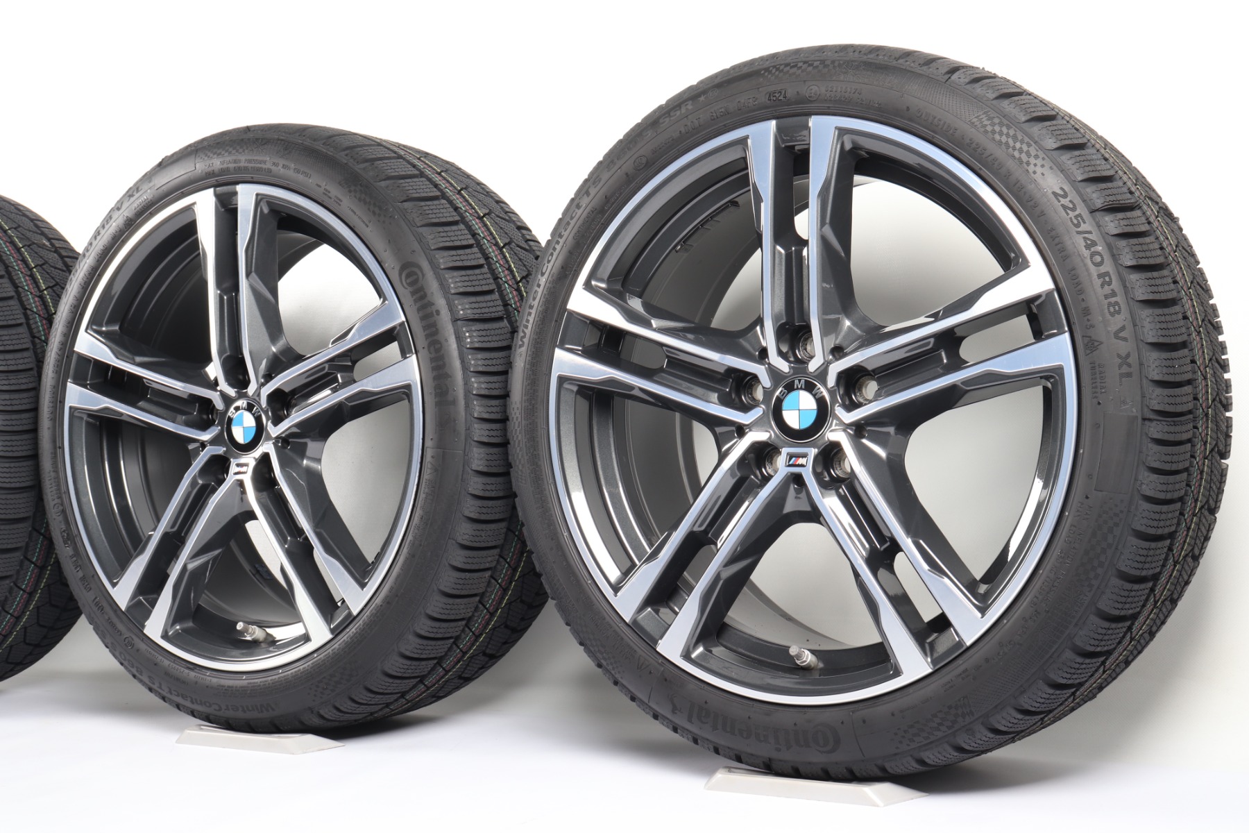 BMW Winterkompletträder 1er F40 2er F44 18 Zoll Styling 819 M Doppelspeiche Goodyear UltraGrip Performance 3