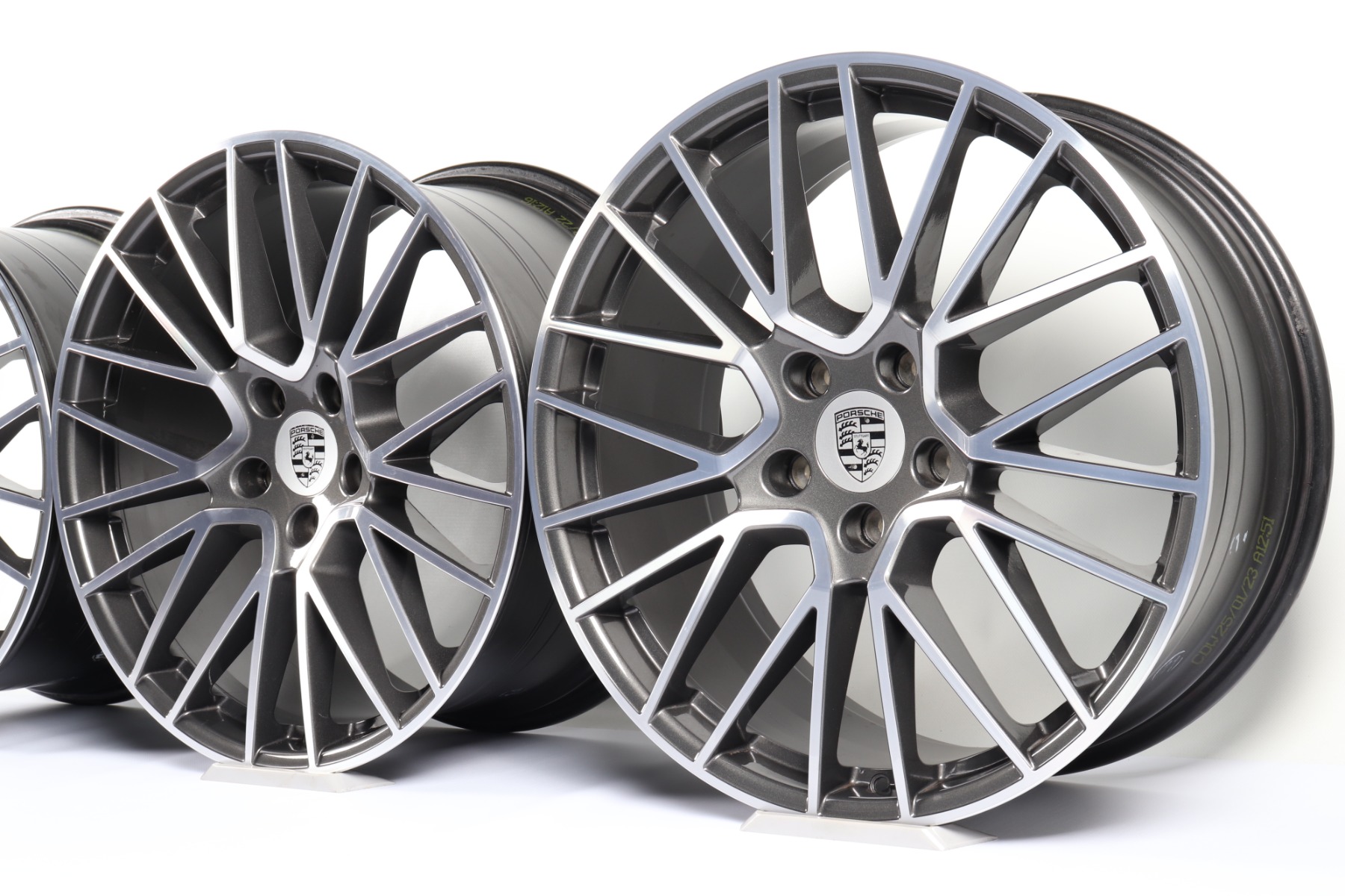 4x Porsche Alufelgen Cayenne Coupé E3 + E3 II 21 Zoll "RS Spyder Design"