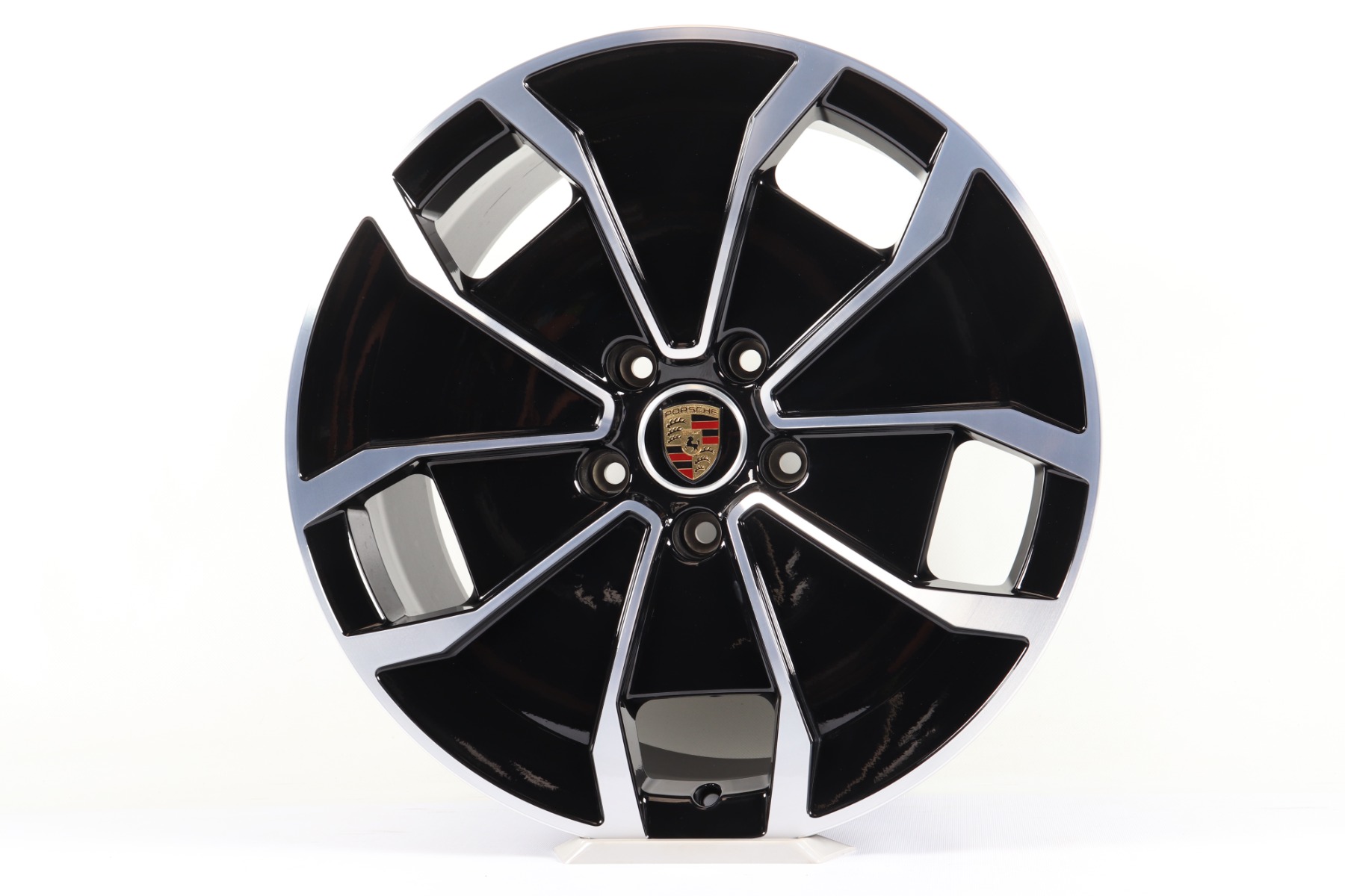 1x Vorderachse Porsche Alufelge Taycan J1 + J1 II 20 Zoll "Turbo Aero Design"