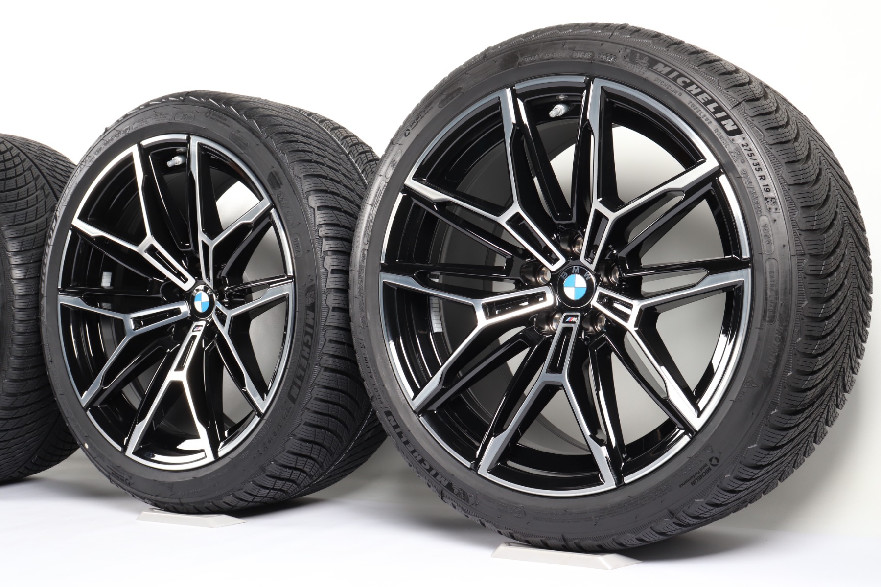 BMW Winterkompletträder M2 G87 M3 G80 G81 M4 G82 G83 19 Zoll 20 Zoll Styling 930 M Doppelspeiche Michelin Pilot Alpin 5