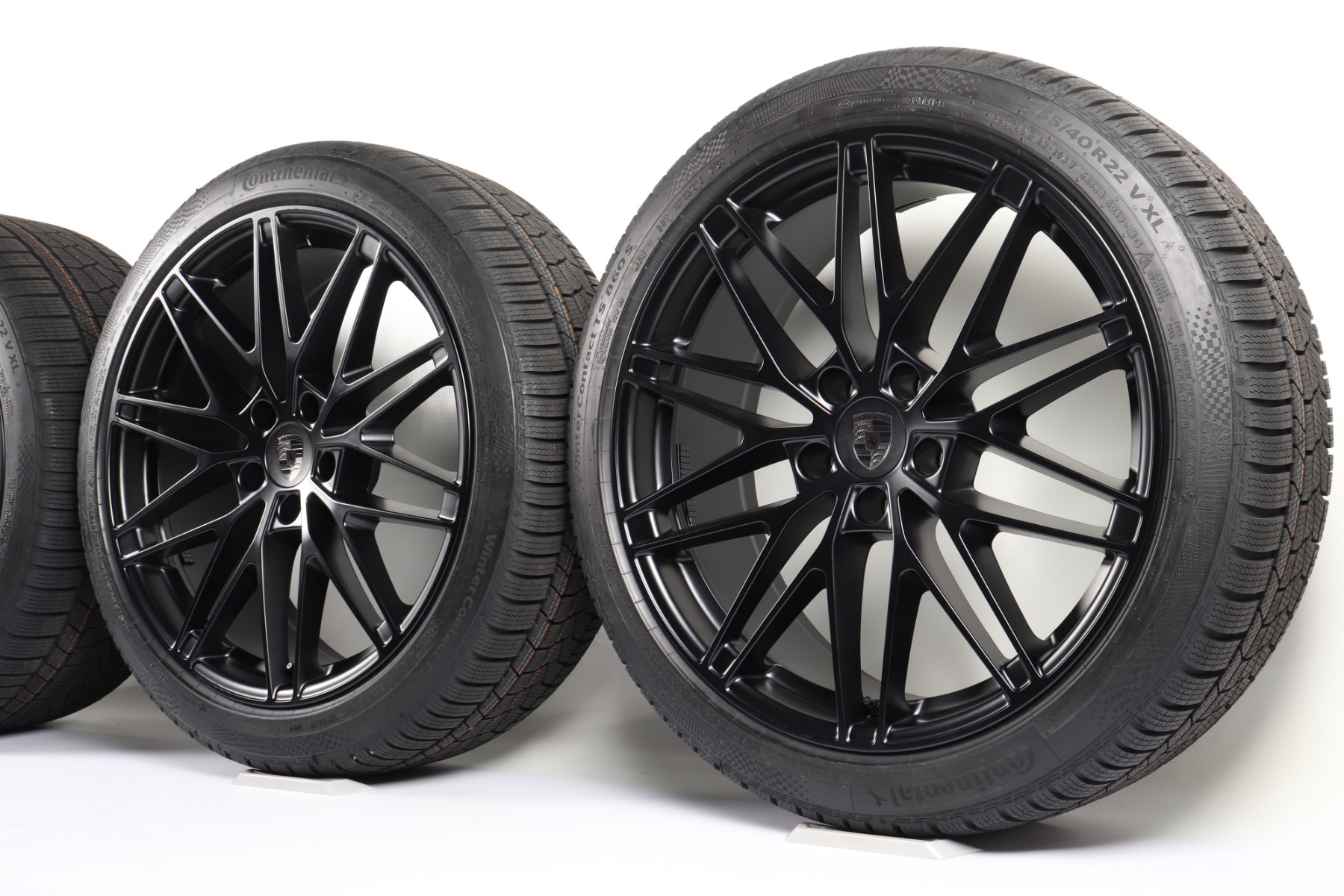 Porsche Winterkompletträder Macan H2 22 Zoll "RS Spyder Design" Continental Winter Contact TS860 S