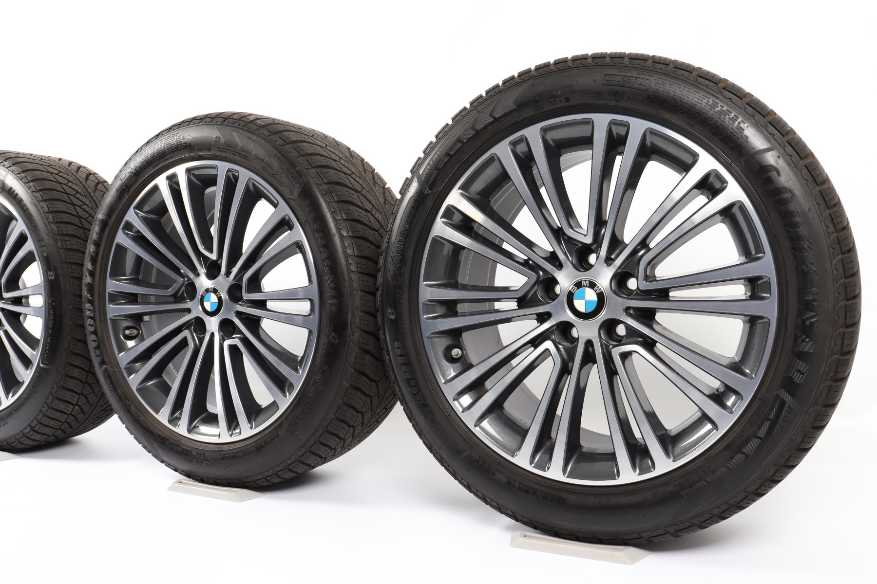BMW Winterkompletträder 5er G30 G31 18 Zoll Styling 634 Doppelspeiche Goodyear Ultragrip 8 Performance
