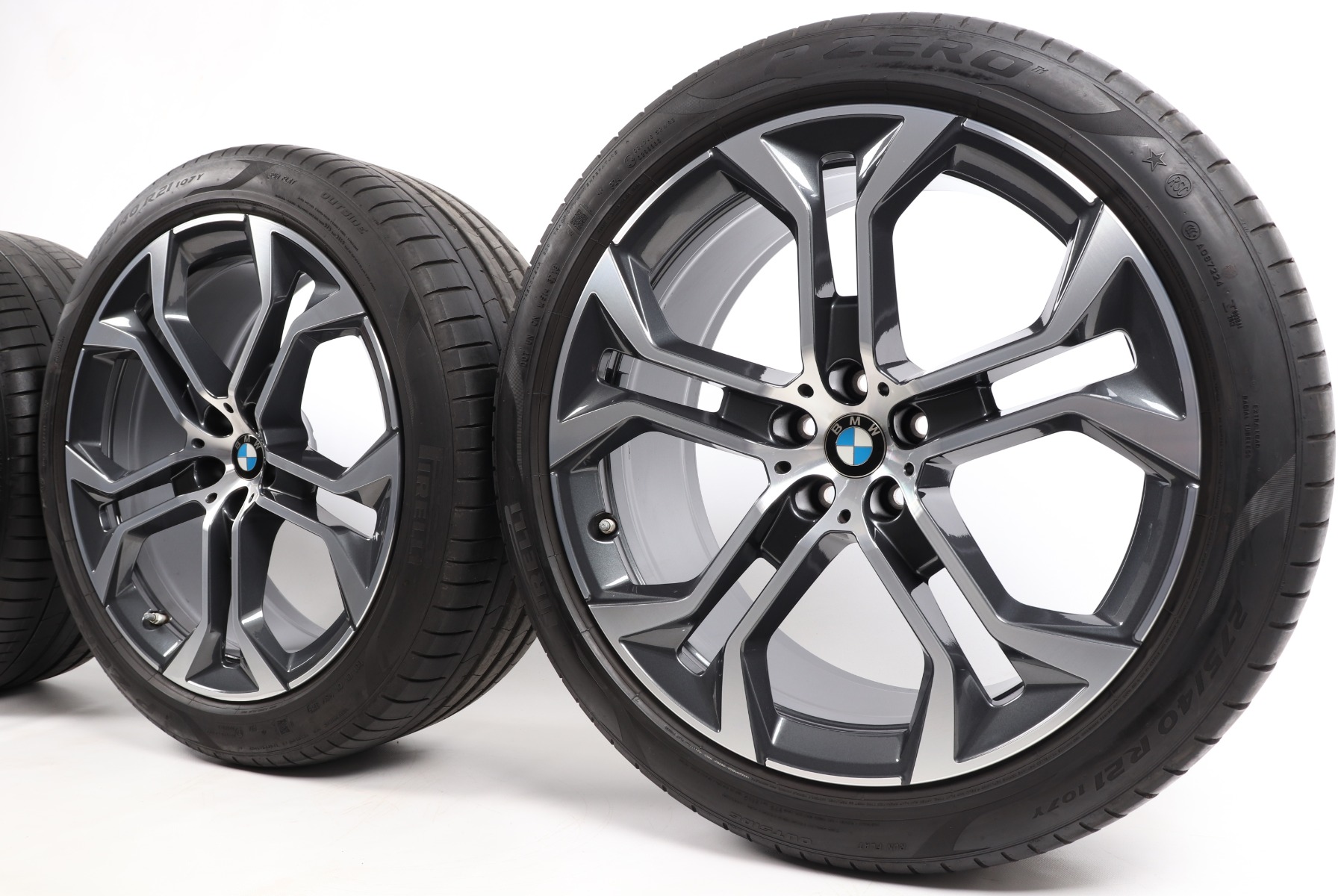 BMW Sommerkompletträder X5 G05 X6 G06 21 Zoll Styling 744 Y-Speiche Hankook Ventus S1 evo3