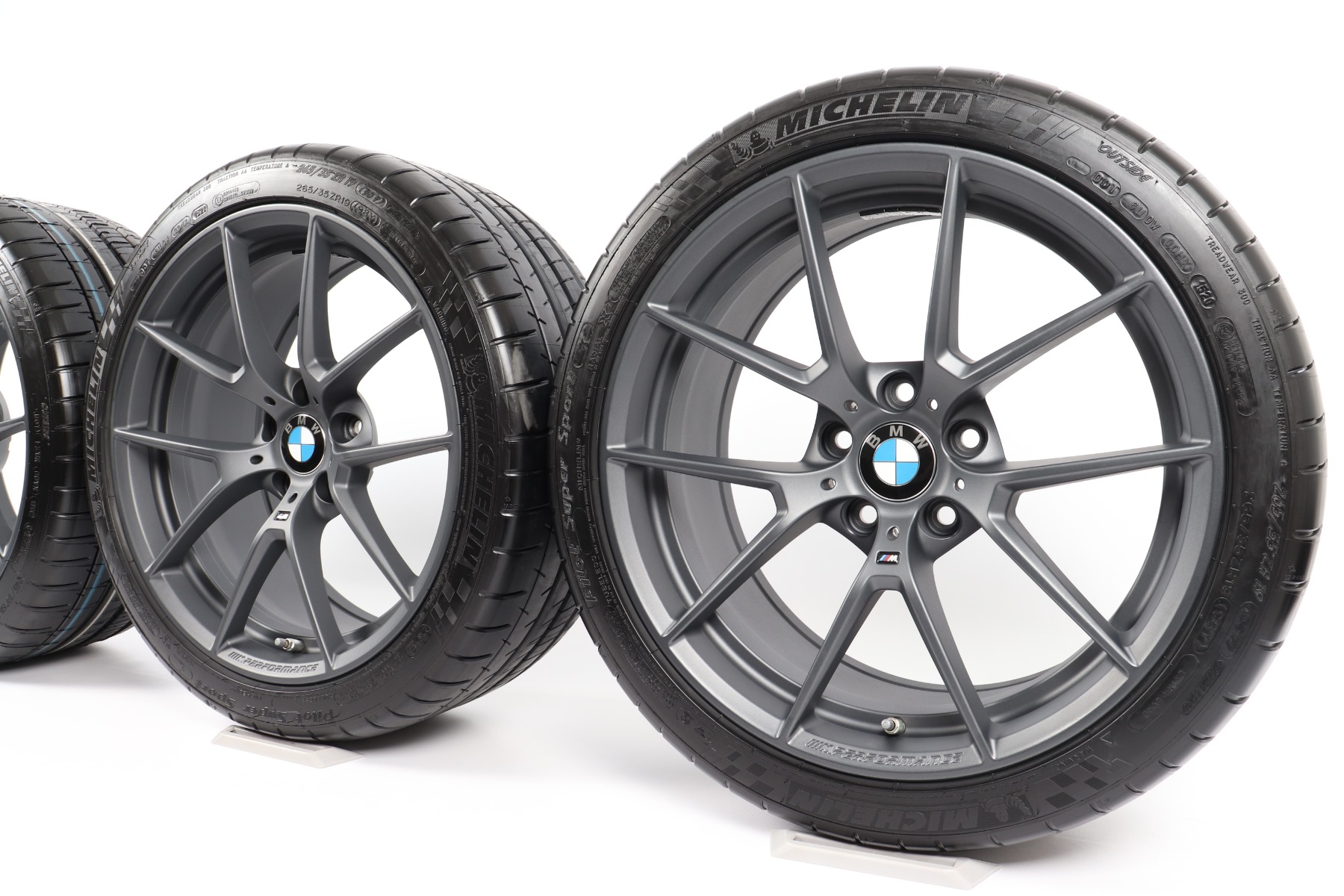BMW Sommerkompletträder M3 F80 M4 F82 F83 19 Zoll 20 Zoll Styling 763 M Y-Speiche Michelin Pilot Super Sport