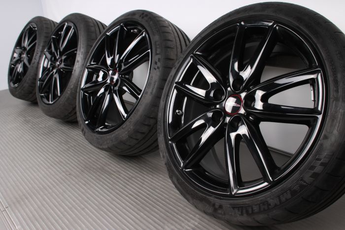 MINI F54 18インチ 8J +57 PCD112 黒 4本 ガリ傷なし Original MINI Clubman F54 18 Zoll Sommerradsatz JCW Grip Spoke 520
