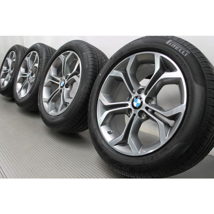  X3 F25 純正 Yスポーク スタイリング607 18インチ4本セット BMW Summer Wheels X3 F25 X4 F26 18 Zoll 368 M Star-spoke RDC Silber