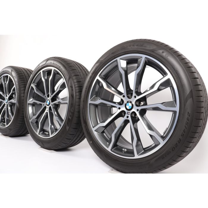 BMW Sommerkompletträder X3 G01 X4 G02 20 Zoll Styling 699 M Doppelspeiche main product photo