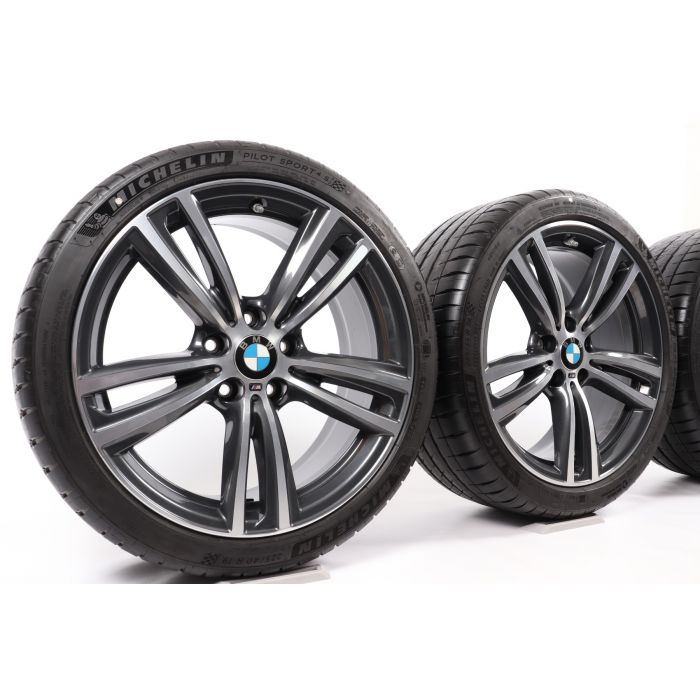 BMW Summer Wheels 3er F30 F31 / 4er F32 F33 F36 19 Zoll 442M Double-spoke  (Orbit Grey/ Glanzgedreht)