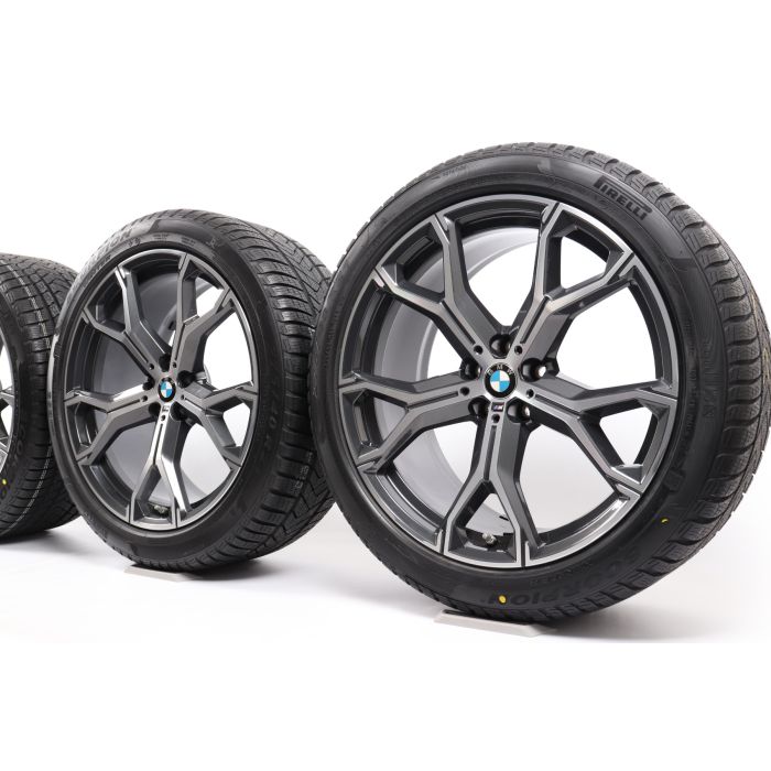 BMW Velgen met Winterbanden X5 G05 X6 G06 21 Inch Styling 741 M Y-Speiche main product photo