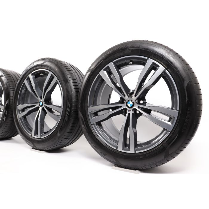 BMW Sommerkompletträder X7 G07 21 Zoll Styling 754 M Doppelspeiche main product photo