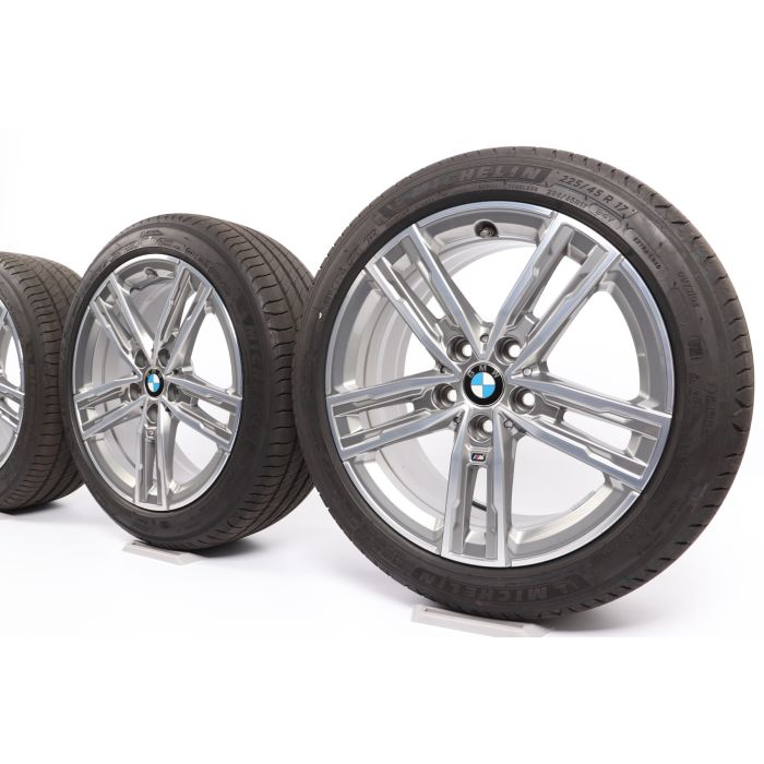 BMW Sommerkompletträder 1er F40 2er F44 17 Zoll Styling 550 M Doppelspeiche main product photo