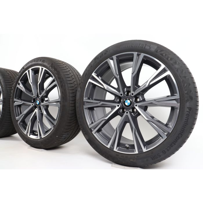 BMW Sommerkompletträder X7 G07 22 Zoll Styling 758 Y-Speiche main product photo