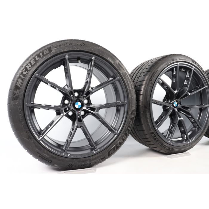 2er Set Streetstar Carbon Auspuff Endrohr blau/schwarz glänzend für BMW 2er  M2 3er M3 4er M4