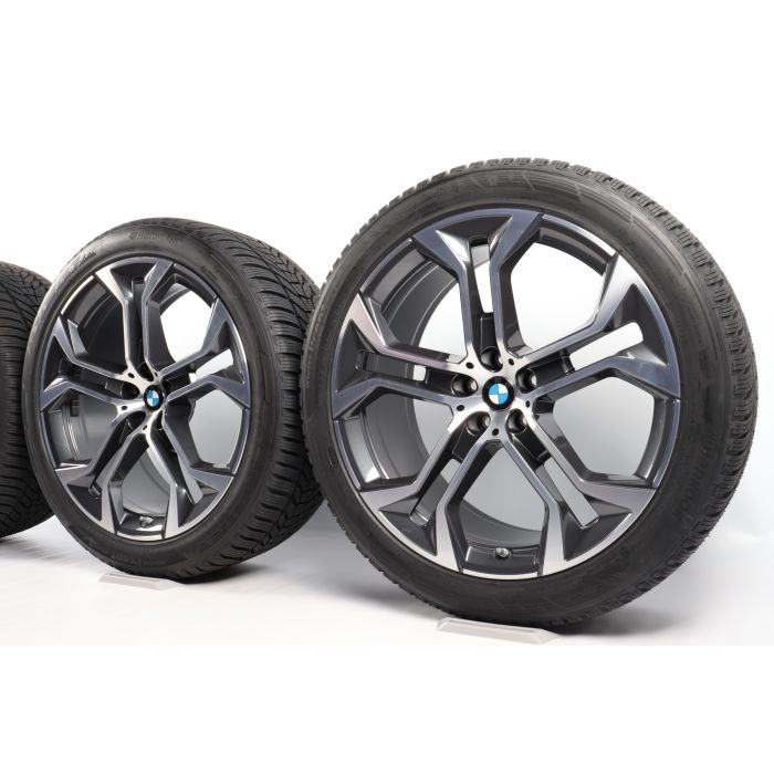 BMW Velgen met Winterbanden X5 G05 X6 G06 21 Inch Styling 744 Y-Speiche main product photo