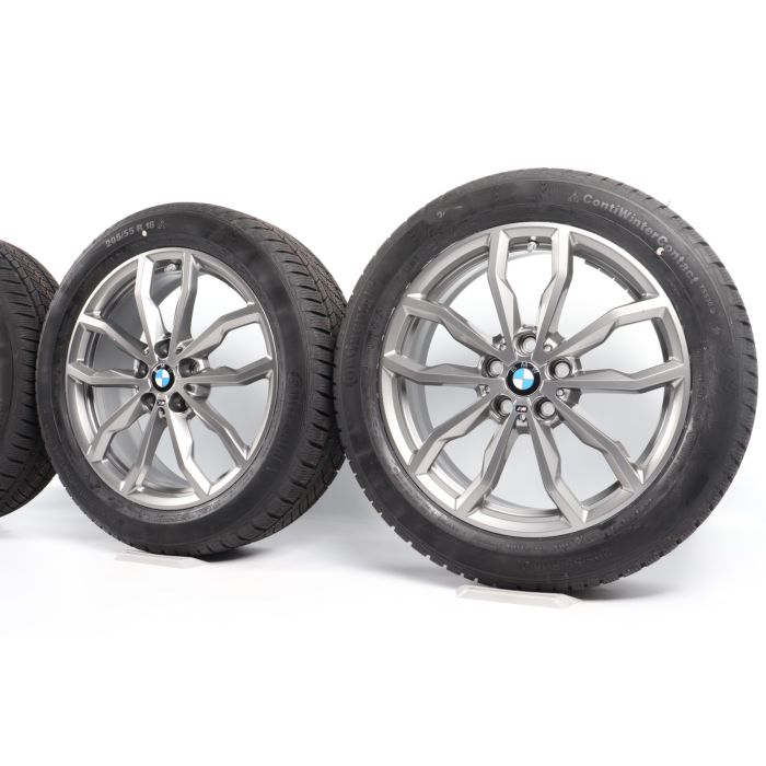 BMW Winterkompletträder X1 F48 X2 F39 18 Zoll Styling 711M Y-Speiche main product photo