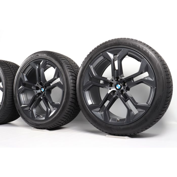 BMW Velgen met Winterbanden X5 G05 X6 G06 21 Inch Styling 744 Y-Speiche main product photo
