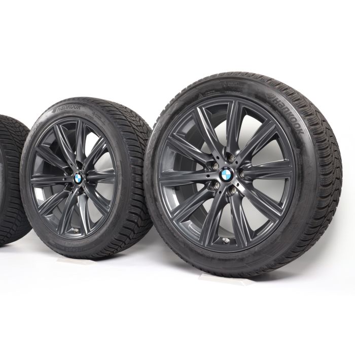 BMW Velgen met Winterbanden 5 Serie G30 G31 18 Inch Styling 684 V-Speiche main product photo
