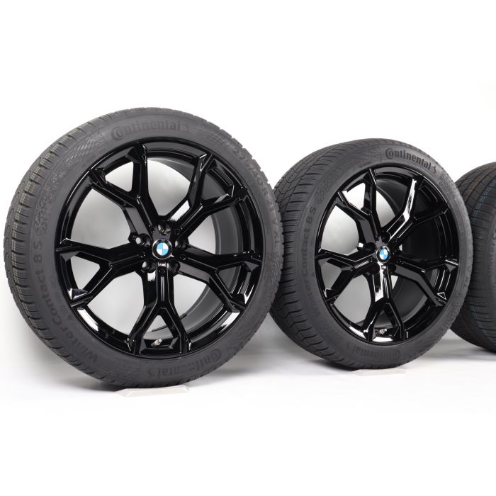 BMW Velgen met Winterbanden X5 G05 X6 G06 21 Inch Styling 741 M Y-Speiche