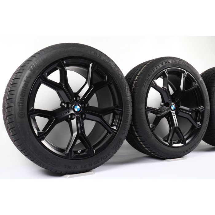 BMW Velgen met Winterbanden X5 G05 X6 G06 21 Inch Styling 741 M Y-Speiche