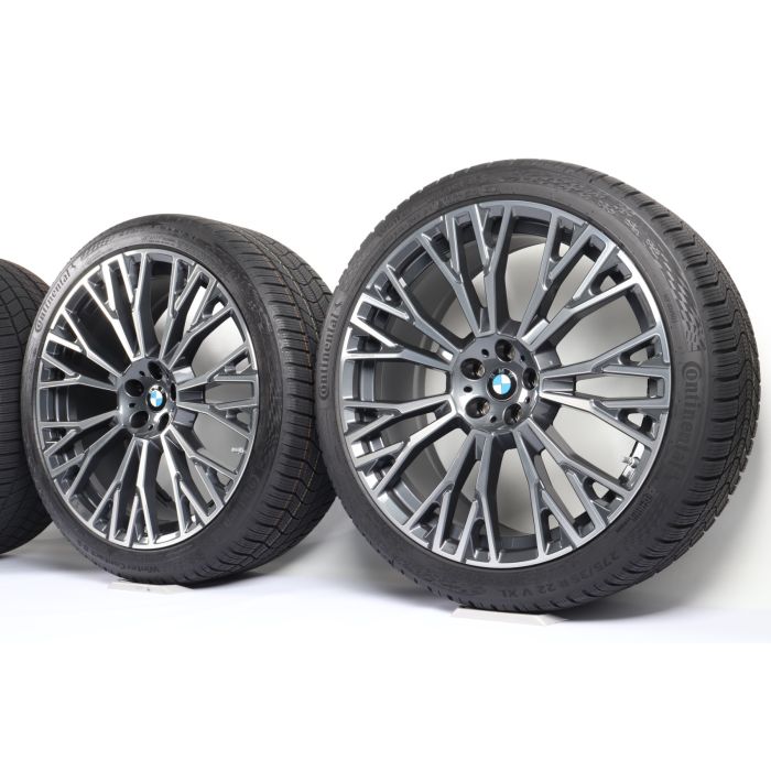 BMW Winterkompletträder X5 G05 X6 G06 22 Zoll Styling 745i Y-Speiche main product photo