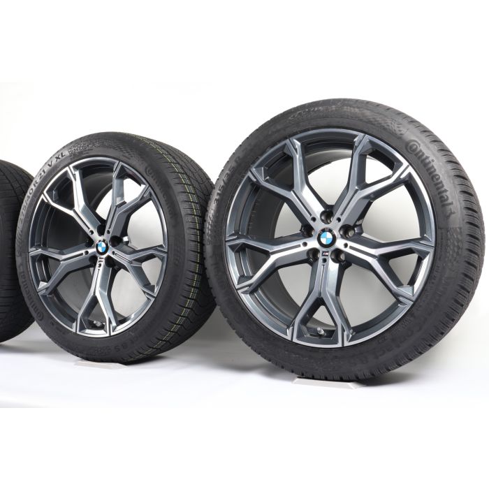 BMW Winterkompletträder X5 G05 X6 G06 21 Zoll Styling 741 M Y-Speiche main product photo