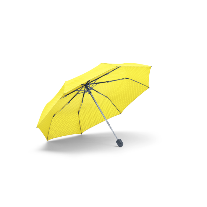MINI Umbrella Foldable Signet klein/Taschenschirm /Regenschirm gelb