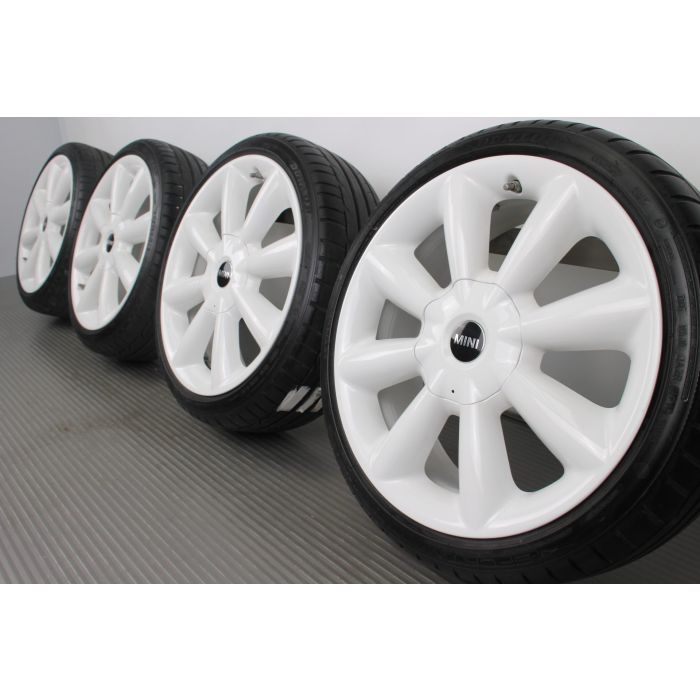 Original Mini F55 F56 F57 18 Zoll Sommerradsatz 507 Cone Spoke Weiß