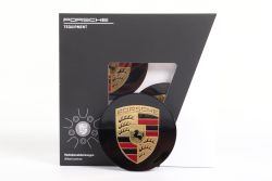 1 Satz Porsche Nabendeckel 76mm schwarz glänzend