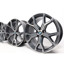 4x BMW Alloy Rims X5 G05 X6 G06 21 Inch Styling 741 M Y-Speiche
