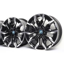 4x BMW Alloy Rims i5 G60 G61 21 Inch Styling 954i Aerodynamik