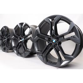 4x BMW Alloy Rims X5 G05 X6 G06 21 Inch Styling 744 Y-Spoke