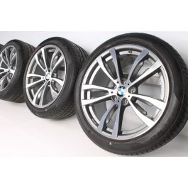 〈USED〉BMW X5（F15）、X6（F16）【ホイール＋タイヤ4本セット】 2014-2018 BMW X5 F15 18 Inch Wheels Set x4 Squared Style 446