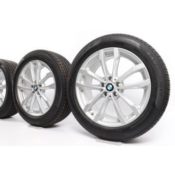 BMW Sommerkompletträder X3 G01 X4 G02 19 Zoll Styling 691 V-Speiche