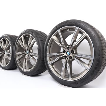 BMW Sommerkompletträder X5 G05 X6 G06 22 Zoll Styling 747 M Doppelspeiche