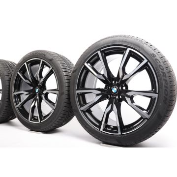 BMW Winterkompletträder X7 G07 22 Zoll Styling 755 V-Speiche