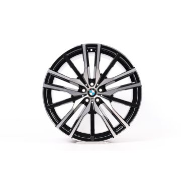 1x Hinterachse BMW Alufelge X5 G05 X6 G06 22 Zoll Styling 742 M Doppelspeiche