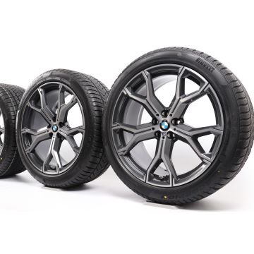 BMW Winterkompletträder X5 G05 X6 G06 21 Zoll Styling 741 M Y-Speiche