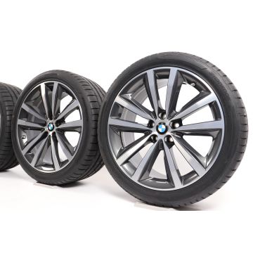 BMW Sommerkompletträder 8er G14 G15 G16 19 Zoll Styling 690 Doppelspeiche