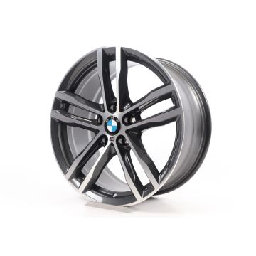 1x Hinterachse BMW Alufelge 3er F30 F31 4er F32 F33 F36 19 Zoll Styling 704 M Doppelspeiche